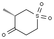 4H-Thiopyran-4-one, tetrahydro-3-methyl-, 1,1-dioxide, (3S)- 구조식 이미지