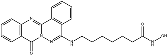 Heptanamide, N-hydroxy-7-[(8-oxo-8H-phthalazino[1,2-b]quinazolin-5-yl)amino]- Structure