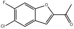 Ethanone, 1-(5-chloro-6-fluoro-2-benzofuranyl)- Structure