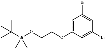 1,3-Dibromo-5-[2-[[(1,1-dimethylethyl)dimethylsilyl]oxy]ethoxy]benzene 구조식 이미지