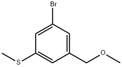 (3-bromo-5-(methoxymethyl)phenyl)(methyl)sulfane Structure