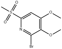 Pyridine, 2-bromo-3,4-dimethoxy-6-(methylsulfonyl)- 구조식 이미지