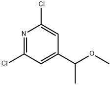 Pyridine, 2,6-dichloro-4-(1-methoxyethyl)- Structure