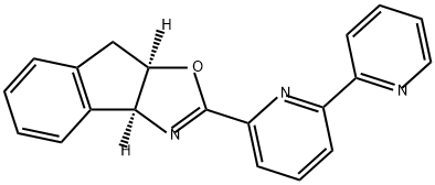 8H-Indeno[1,2-d]oxazole, 2-[2,2'-bipyridin]-6-yl-3a,8a-dihydro-, (3aS,8aR)- Structure