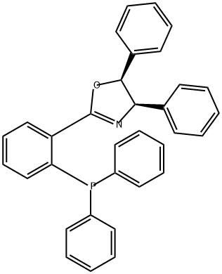 Oxazole, 2-[2-(diphenylphosphino)phenyl]-4,5-dihydro-4,5-diphenyl-, (4R,5S)- Structure