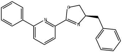 Pyridine, 2-[(4R)-4,5-dihydro-4-(phenylmethyl)-2-oxazolyl]-6-phenyl- 구조식 이미지