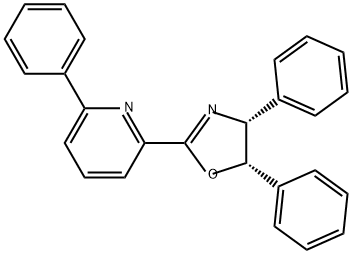 Pyridine, 2-[(4R,5S)-4,5-dihydro-4,5-diphenyl-2-oxazolyl]-6-phenyl- Structure