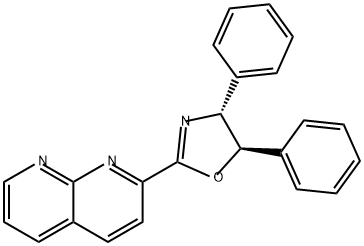 1,8-Naphthyridine, 2-[(4R,5R)-4,5-dihydro-4,5-diphenyl-2-oxazolyl]- 구조식 이미지