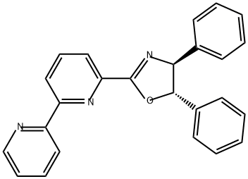 2,2'-Bipyridine, 6-[(4S,5S)-4,5-dihydro-4,5-diphenyl-2-oxazolyl]- 구조식 이미지