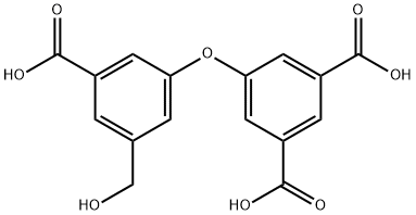 1,3-Benzenedicarboxylic acid, 5-[3-carboxy-5-(hydroxymethyl)phenoxy]- Structure