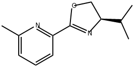 Pyridine, 2-[(4R)-4,5-dihydro-4-(1-methylethyl)-2-oxazolyl]-6-methyl- 구조식 이미지