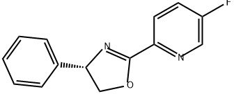 Pyridine, 2-[(4S)-4,5-dihydro-4-phenyl-2-oxazolyl]-5-fluoro- 구조식 이미지