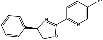 Pyridine, 5-bromo-2-[(4R)-4,5-dihydro-4-phenyl-2-oxazolyl]- 구조식 이미지