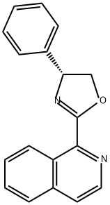 Isoquinoline, 1-[(4R)-4,5-dihydro-4-phenyl-2-oxazolyl]- 구조식 이미지
