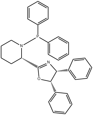 Piperidine, 2-[(4R,5S)-4,5-dihydro-4,5-diphenyl-2-oxazolyl]-1-(diphenylphosphino)-, (2S)- Structure