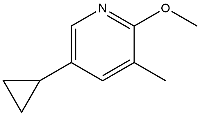 5-cyclopropyl-2-methoxy-3-methylpyridine Structure