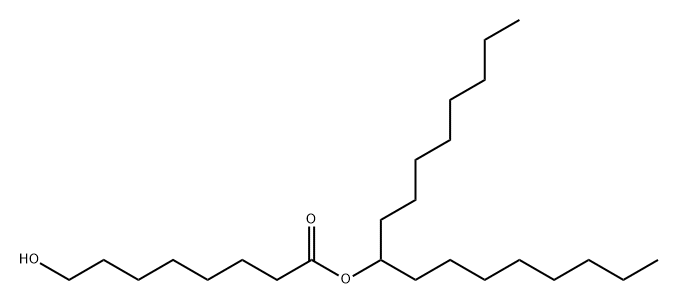 Octanoic acid, 8-hydroxy-, 1-octylnonyl ester 구조식 이미지