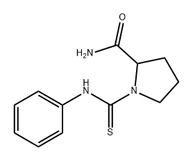 2-Pyrrolidinecarboxamide, 1-[(phenylamino)thioxomethyl]- Structure