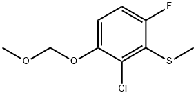 Benzene, 2-chloro-4-fluoro-1-(methoxymethoxy)-3-(methylthio)- Structure