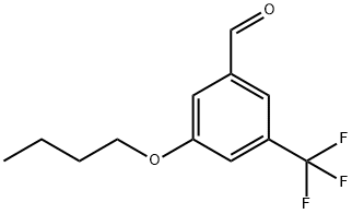 Benzaldehyde, 3-butoxy-5-(trifluoromethyl)- Structure