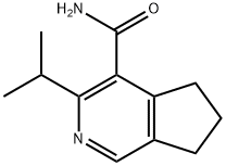 5H-Cyclopenta[c]pyridine-4-carboxamide, 6,7-dihydro-3-(1-methylethyl)- Structure