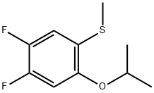 Benzene, 1,2-difluoro-4-(1-methylethoxy)-5-(methylthio)- Structure