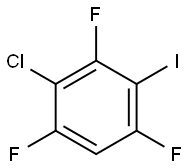 Benzene, 2-chloro-1,3,5-trifluoro-4-iodo- Structure