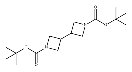 [3,3'-Biazetidine]-1,1'-dicarboxylic acid, 1,1'-bis(1,1-dimethylethyl) ester Structure