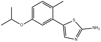 2-Thiazolamine, 5-[2-methyl-5-(1-methylethoxy)phenyl]- 구조식 이미지