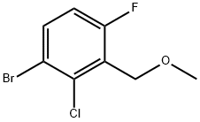 Benzene, 1-bromo-2-chloro-4-fluoro-3-(methoxymethyl)- Structure