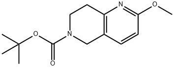 1,6-Naphthyridine-6(5H)-carboxylic acid, 7,8-dihydro-2-methoxy-, 1,1-dimethylethyl ester Structure