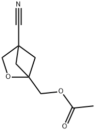 2-Oxabicyclo[2.1.1]hexane-4-carbonitrile, 1-[(acetyloxy)methyl]- Structure