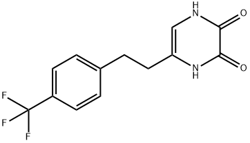 2,3-Pyrazinedione, 1,4-dihydro-5-[2-[4-(trifluoromethyl)phenyl]ethyl]- Structure