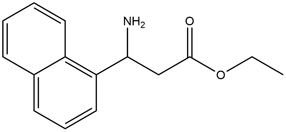 1-Naphthalenepropanoic acid, β-amino-, ethyl ester Structure