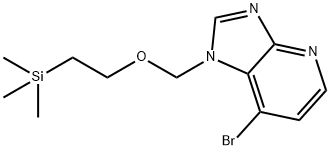 7-Bromo-1-[[2-(trimethylsilyl)ethoxy]methyl]-1H-imidazo[4,5-b]pyridine 구조식 이미지