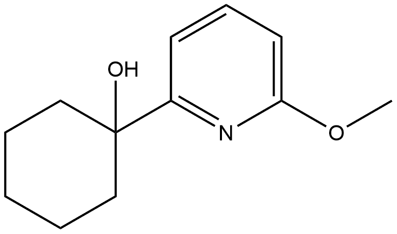 1-(6-Methoxy-2-pyridinyl)cyclohexanol Structure