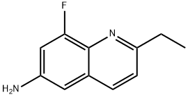 6-Quinolinamine, 2-ethyl-8-fluoro- Structure
