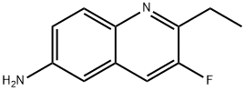 6-Quinolinamine, 2-ethyl-3-fluoro- Structure