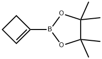 1,3,2-Dioxaborolane, 2-(1-cyclobuten-1-yl)-4,4,5,5-tetramethyl- 구조식 이미지