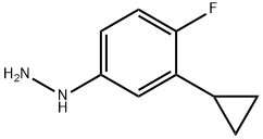 Hydrazine, (3-cyclopropyl-4-fluorophenyl)- Structure