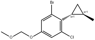 Benzene, 1-bromo-3-chloro-5-(methoxymethoxy)-2-[(1R,2R)-2-methylcyclopropyl]-, rel- Structure