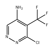 4-Pyridazinamine, 6-chloro-5-(trifluoromethyl)- 구조식 이미지