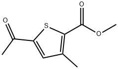 2-Thiophenecarboxylic acid, 5-acetyl-3-methyl-, methyl ester Structure
