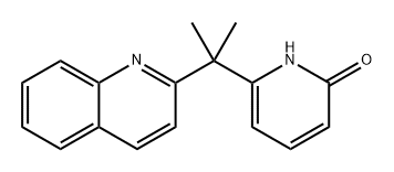 2(1H)-Pyridinone, 6-[1-methyl-1-(2-quinolinyl)ethyl]- Structure