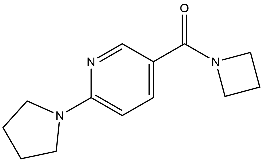 1-Azetidinyl[6-(1-pyrrolidinyl)-3-pyridinyl]methanone Structure