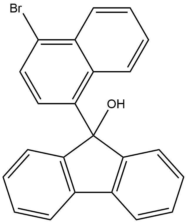 9-(4-Bromo-1-naphthalenyl)-9H-fluoren-9-ol Structure