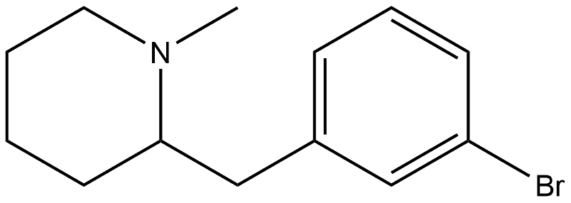 2-(3-Bromobenzyl)-1-methylpiperidine Structure