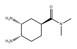 Cyclohexanecarboxamide, 3,4-diamino-N,N-dimethyl-, (1S,3R,4S)- 구조식 이미지