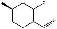 1-Cyclohexene-1-carboxaldehyde, 2-chloro-4-methyl-, (4R)- Structure