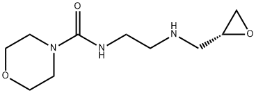 4-Morpholinecarboxamide, N-[2-[[(2R)-2-oxiranylmethyl]amino]ethyl]- Structure